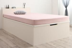 スーパSALE10倍＆4時間限定10％OFF お客様組立 クローゼット跳ね上げベッド 薄型プレミアムボンネルコイルマットレス付き 縦開き セミシングル ショート丈 深さグランド