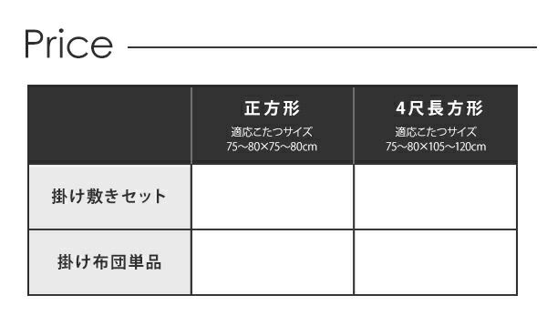 スーパSALE10倍＆4時間限定10％OFF こたつ こたつ布団 おしゃれ ブロックチェック柄こたつ布団 こたつ用掛け布団単品 正方形(75×75cm)天板対応