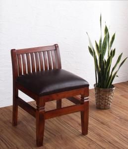スーパSALE10倍＆4時間限定10％OFF テイストファニチャー（ダイニングシリーズ） 天然木マホガニー材アンティーク調アジアンダイニングシリーズ ダイニングチェア 1脚