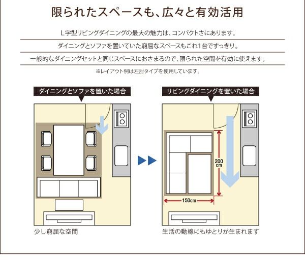 スーパSALE10倍＆4時間限定10％OFF ソファ ソファー ダイニングソファ 2人掛け ダイニング 高さが変わるリフトテーブルリビングダイニングシリーズ ダイニングソファ単品 右アームタイプ 2P