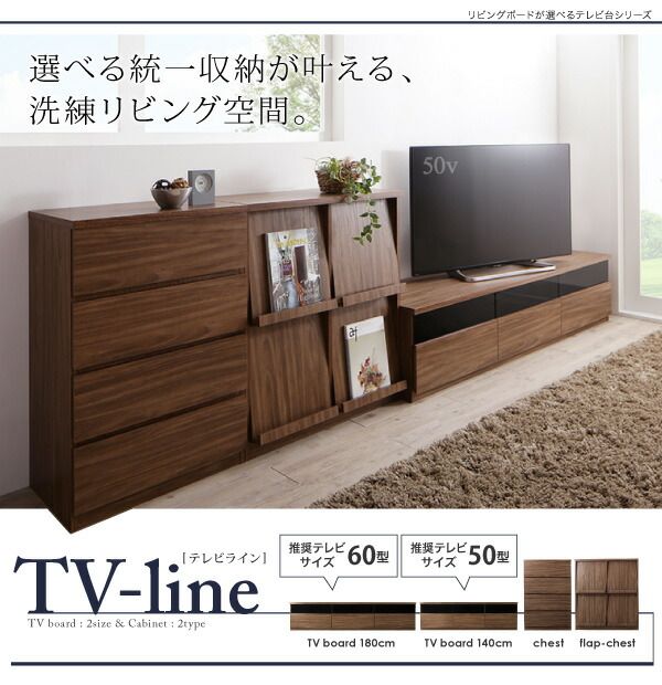 スーパSALE10倍＆4時間限定10％OFF リビングボードが選べるテレビ台シリーズ 3点セット(テレビボード+チェスト×2) 幅180