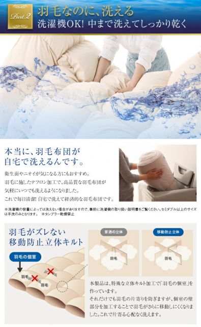 スーパSALE10倍＆4時間限定10％OFF MITAS寝具SELECT 日本製 防カビ消臭 エクセルゴールドラベル洗えるフランス産ダックダウン90％羽毛掛布団   キング