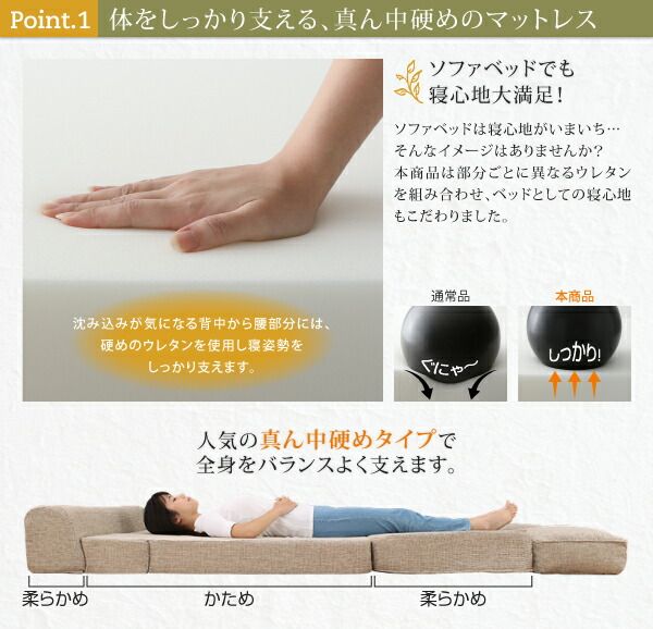 スーパSALE10倍＆4時間限定10％OFF 腰をしっかり支える スペース活用3WAYコンパクトフロアソファベッド   幅120cm