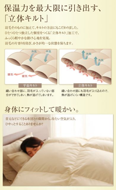 スーパSALE10倍＆4時間限定10％OFF MITAS寝具SELECT 羽根布団 日本製防カビ消臭 ダックダウン ニューゴールドラベル 羽毛掛布団 キング