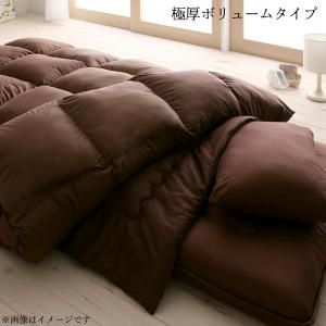 スーパSALE10倍＆4時間限定10％OFF 極厚布団 日本製ダックダウンニューゴールドラベル羽毛布団8点セット プレミアム敷布団タイプ 硬わた入り極厚ボリュームタイプ シングル8点セット