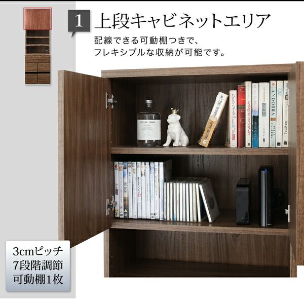 スーパSALE10倍＆4時間限定10％OFF テレビボード テレビ台 TV台 ハイタイプ 55型 55インチ 大型テレビ 収納 シリーズ 収納付き 棚 キャビネット 家電収納 引き出し AVラック ディスプレイ  木目 鏡面 強化壁面 キャビネット 家電収納