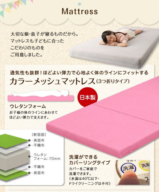 スーパSALE10倍＆4時間限定10％OFF MITAS寝具SELECT 子どもが喜ぶ・棚・コンセント付きロータイプ二段ベッド 専用別売品(2段ベッド用パッド＆シーツ2点セット) 1個 シングル