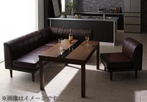 スーパSALE10倍＆4時間限定10％OFF ダイニングセット（テーブル&ソファ） こたつもソファも高さ調節 アーバンモダン・リビングダイニングセット 4人 5点セット(テーブル+2Pソファ1脚+1Pソファ2脚+コーナーソファ1脚) W105