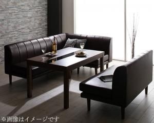 スーパSALE10倍＆4時間限定10％OFF ダイニングセット（テーブル&ソファ） こたつもソファも高さ調節 アーバンモダン・リビングダイニングセット 5人 5点セット(テーブル+2Pソファ2脚+1Pソファ1脚+コーナーソファ1脚) W105