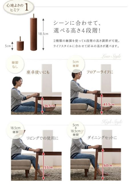 スーパSALE10倍＆4時間限定10％OFF ダイニングセット（テーブル&ソファ ベンチ） ずっと使えて快適。こたつもソファも高さ調節できるソファダイニングセット 4人 3点セット(テーブル+2Pソファ1脚+ベンチ1脚) W135