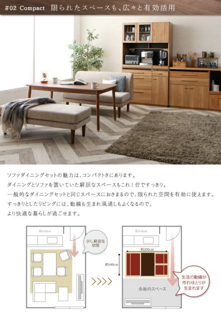 スーパSALE10倍＆4時間限定10％OFF ダイニングセット（テーブル&ソファ） ずっと使えて快適。こたつもソファも高さ調節できるソファダイニングセット 2人 3点セット(テーブル+1Pソファ2脚) W75