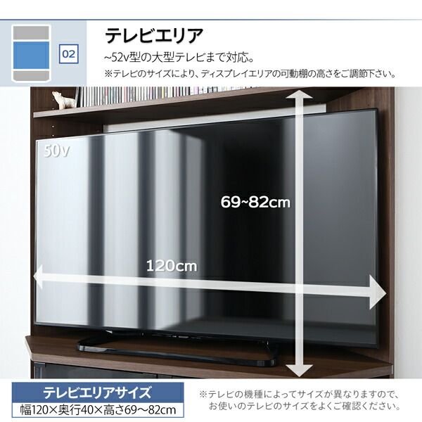 スーパSALE10倍＆4時間限定10％OFF ハイタイプコーナーテレビボード 2点セット(テレビボード+キャビネット)