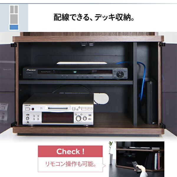スーパSALE10倍＆4時間限定10％OFF ハイタイプコーナーテレビボード 2点セット(テレビボード+キャビネット)