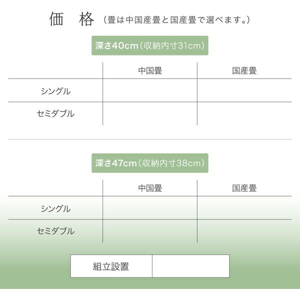 スーパSALE10倍＆4時間限定10％OFF お客様組立 くつろぎの和空間をつくる日本製大容量収納ガス圧式跳ね上げ畳ベッド 国産畳 セミダブル 深さラージ