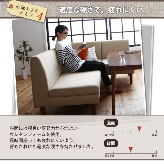 スーパSALE10倍＆4時間限定10％OFF こたつもソファも高さ調節できる 収納付きリビングダイニングセット 3人 4点セット(テーブル+2Pソファ1脚+1Pソファ1脚+コーナーソファ1脚) W120