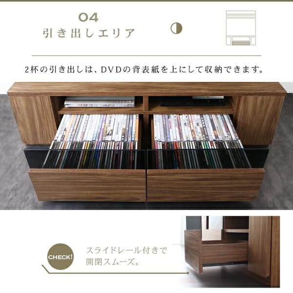 スーパSALE10倍＆4時間限定10％OFF テレビ台 ハイタイプ 大型テレビ対応 ハイタイプコーナーテレビボード ウォールナット テレビボード TV台 ハイタイプ コーナー 55型 55インチ 50型 50インチ 大型テレビ 収納