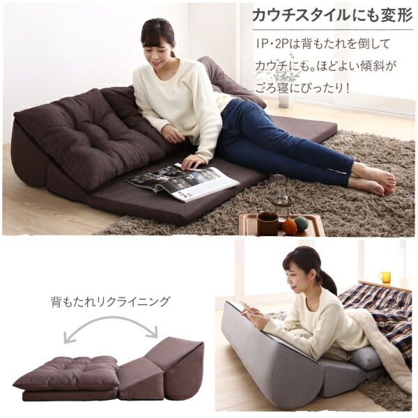 スーパSALE10倍＆4時間限定10％OFF セット フロアコーナーソファ ソファ フロアソファ こたつ こたつソファ コーナー コーナーソファ 床生活 ローソファ 布 ファブリック グレー ネイビー ソファ2点セット 2P+コーナー