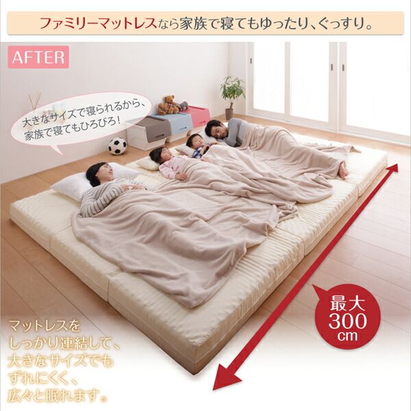 スーパSALE10倍＆4時間限定10％OFF MITAS寝具SELECT マットレス 三つ折り コンパクト 収納 ファミリー 子供 日本製 川の字 ゆったり 6サイズ 大きい 折り畳み 折りたたみ 厚さが選べる ワイドK300 厚さ12cm