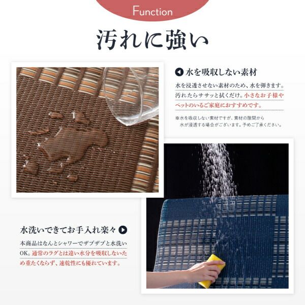 スーパSALE10倍＆4時間限定10％OFF 洗える ラグ カーペット 日本製 PP ポリプロピレン アトピー ダイニング ダイニングラグ キャンプ アウトドア 和モダン 洗える い草風  ラグ  本間3畳(191×286cm)