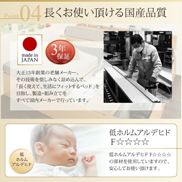 スーパSALE10倍＆4時間限定10％OFF お客様組立 国産跳ね上げ収納ベッド ナチュラル 薄型プレミアムボンネルコイルマットレス付き 縦開き セミシングル 深さレギュラー