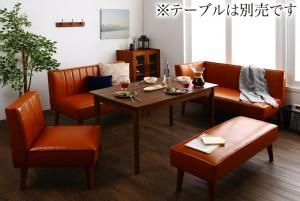 スーパSALE10倍＆4時間限定10％OFF モダンデザインレザーソファ リビングダイニングセット 4点セット(2Pソファ1脚+アームソファ1脚+1Pソファ1脚+ベンチ1脚) 右アーム
