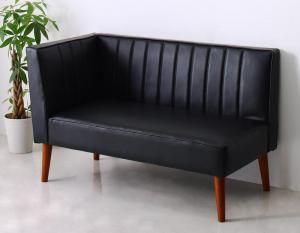 スーパSALE10倍＆4時間限定10％OFF ダイニングソファ ダイニング ベンチ 背もたれ　モダンテイスト　レザー お手入れ簡単 合成皮革 PVCレザー 右アーム 2P