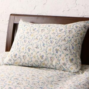 スーパSALE10倍＆4時間限定10％OFF MITAS寝具SELECT 枕カバー コットン100％フラワーデザインフリルカバーリングシリーズ 枕カバー 1枚