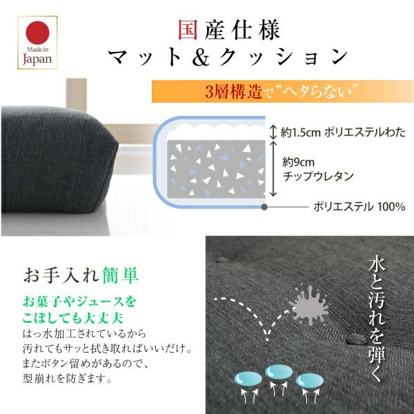スーパSALE10倍＆4時間限定10％OFF 16色から選べる 伸縮・伸長式北欧天然木すのこソファベッド マット＆クッションセット 2P-3.5P