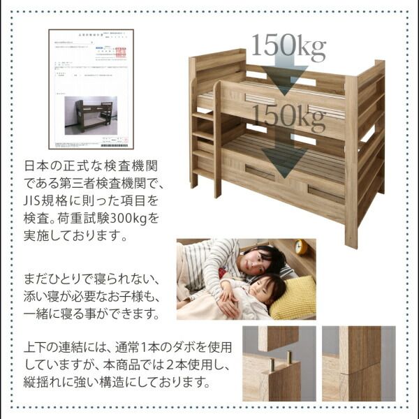 スーパSALE10倍＆4時間限定10％OFF 2段ベッドにもなるワイドキングサイズベッド 薄型軽量ポケットコイルマットレス付き スタンダード ワイドK200
