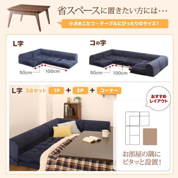 スーパSALE10倍＆4時間限定10％OFF フロアソファ ふわふわなめらかマイクロファイバーフロアコーナーソファ ソファ6点セット コの字 1P+2P×3+コーナー×2