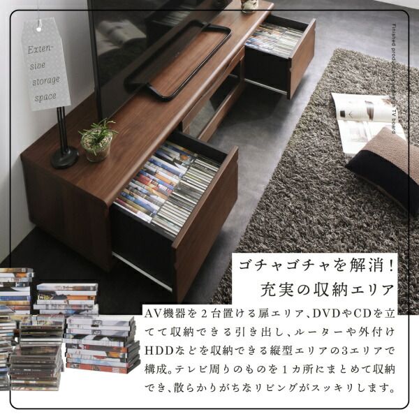 スーパSALE10倍＆4時間限定10％OFF テレビ台 150cm 完成品 テレビボード ローボード 収納 TV台 TVボード 配線 ウォールナット ホワイト 白 60インチ 55インチ 50インチ 60型 55型 50型 おしゃれ かわいい