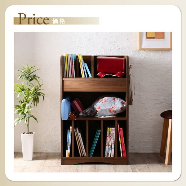 スーパSALE10倍＆4時間限定10％OFF 子供用収納 リビングカラ−ワイドランドセルラック Estudy エスタディ