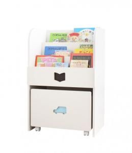 スーパSALE10倍＆4時間限定10％OFF 子供用収納 落書きが消せる ホワイトキッズ収納シリーズ 絵本ラック 男の子向け