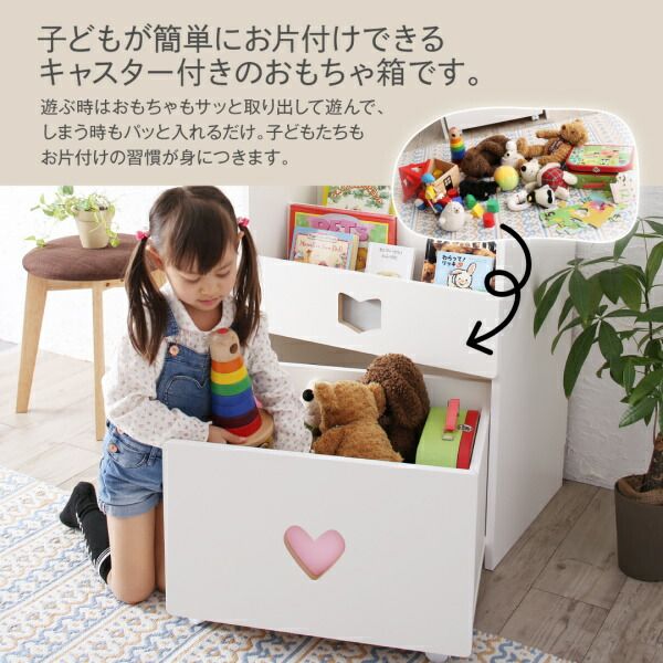 スーパSALE10倍＆4時間限定10％OFF 子供用収納 落書きが消せる ホワイトキッズ収納シリーズ 2点セット(絵本ラック・ハンガーラック) 男の子向け