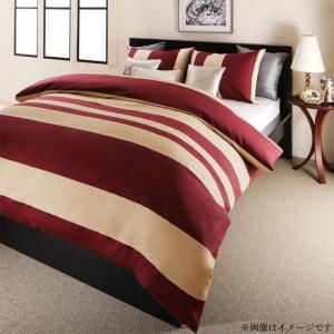 スーパSALE10倍＆4時間限定10％OFF MITAS寝具SELECT 掛け布団カバー 布団カバーセット 日本製・綿100％ エレガントモダンボーダーデザインカバーリング 布団カバーセット ベッド用 50×70用 セミダブル3点セット