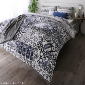 スーパSALE10倍＆4時間限定10％OFF MITAS寝具SELECT 掛け布団カバー 布団カバーセット 日本製・綿100％ 地中海リゾートデザインカバーリング 布団カバーセット ベッド用 43×63用 クイーン4点セット