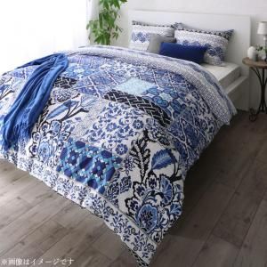 スーパSALE10倍＆4時間限定10％OFF MITAS寝具SELECT 掛け布団カバー 布団カバーセット 日本製・綿100％ 地中海リゾートデザインカバーリング 布団カバーセット ベッド用 50×70用 クイーン4点セット
