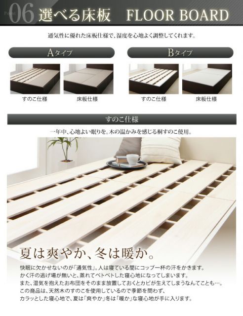 スーパSALE10倍＆4時間限定10％OFF お客様組立 連結 棚・コンセント付収納ベッド スタンダードボンネルコイルマットレス付き Aタイプ セミダブル