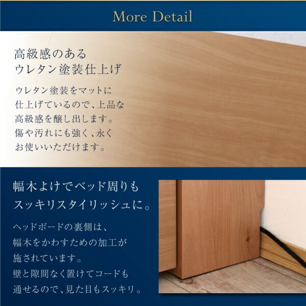 スーパSALE10倍＆4時間限定10％OFF 高級アルダー材ワイドサイズデザイン収納ベッド ボンネルコイルマットレス付き ライトタイプ クイーン