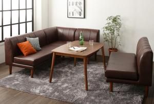 スーパSALE10倍＆4時間限定10％OFF ダイニングセット（テーブル&ソファ） 年中快適 こたつもソファも高さ調節 リビングダイニングセット 5人 5点セット(テーブル+2Pソファ2脚+1Pソファ1脚+コーナーソファ1脚) W105