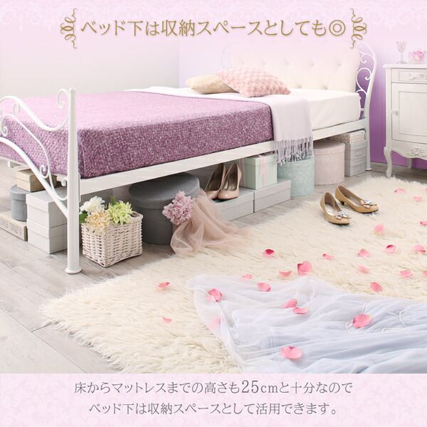 スーパSALE10倍＆4時間限定10％OFF オトナ女子にもぴったりなクラシカルプリンセスベッドシリーズ ドレッサー・スツールセット