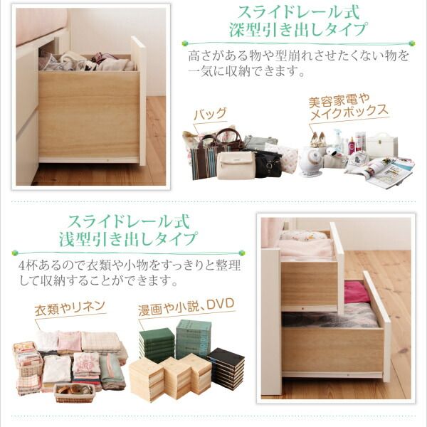 スーパSALE10倍＆4時間限定10％OFF お客様組立 コンセント付き国産コンパクトチェスト収納ベッド 薄型プレミアムポケットコイルマットレス付き シングル ショート丈