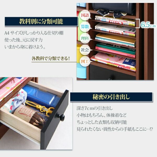 ロフトシステムベッド 分割使用可能 宮付き システムベッド ベッド デスク ブックシェルフ デスクベッド おしゃれ 木製 子供 大人用 子供部屋 お客様組立 子供がすくすく育つ ランドセルラック付木目調システムベッド ベッドフレームのみ シングル