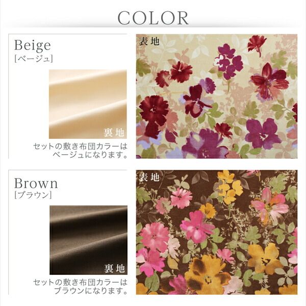 スーパSALE10倍＆4時間限定10％OFF こたつ布団 ふっくらボリューム日本製マイクロファイバー水彩タッチ花柄デザインこたつ布団 掛け布団単品 5尺長方形(90×150cm)天板対応