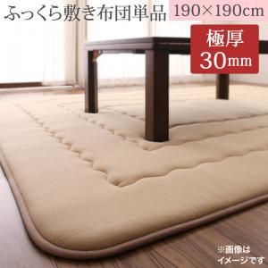 スーパSALE10倍＆4時間限定10％OFF こたつ布団 ふっくらボリューム日本製マイクロファイバーデザインこたつ布団シリーズ こたつ敷きふとん単品 190×190cm