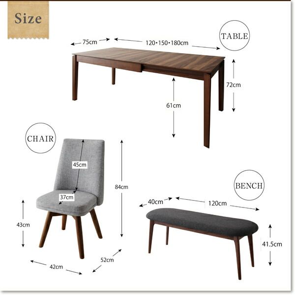 スーパSALE10倍＆4時間限定10％OFF ダイニングテーブル 伸縮 ウォールナット3段階伸縮ダイニングシリーズ テーブル単品 W120-180