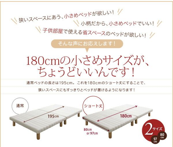 スーパSALE10倍＆4時間限定10％OFF 搬入・組立・簡単 すのこ構造 ショート丈脚付きマットレス ボトムベッド 専用別売品(脚)  脚22cm