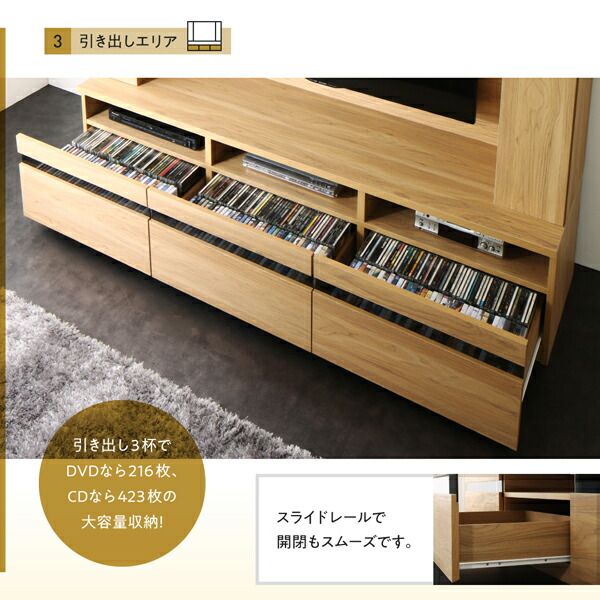 スーパSALE10倍＆4時間限定10％OFF リビング収納 チェスト キャビネット タンス テレビ台 壁掛け機能付きハイタイプTVボード