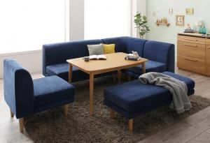 スーパSALE10倍＆4時間限定10％OFF 年中快適 こたつもソファも高さ調節 リビングダイニングセット 6人 6点セット(テーブル+2Pソファ1脚+1Pソファ2脚+コーナーソファ1脚+ベンチ1脚) W105