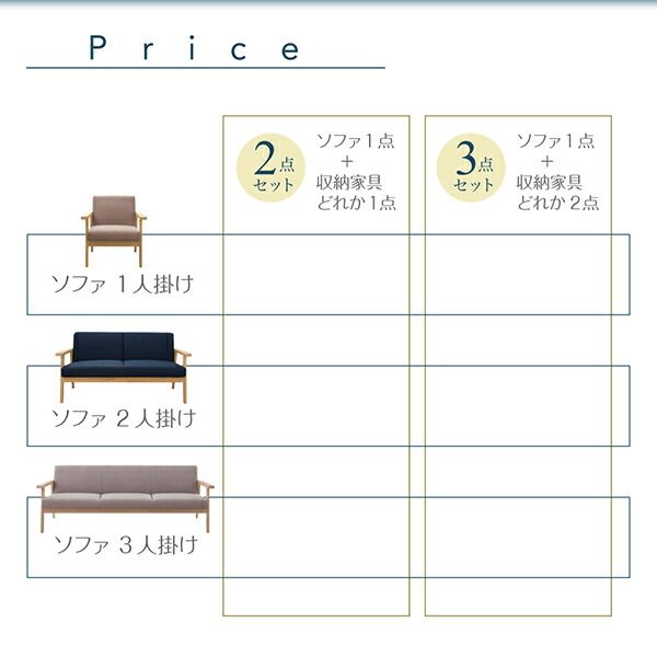 スーパSALE10倍＆4時間限定10％OFF 木肘デザインソファ 北欧モダンリビングファニチャーシリーズ 3点セット(ソファ+チェスト+フラップチェスト) 3P